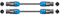 2x Chord Classic Speakon Cable Lead 12M Disco DJ Band PA System Speaker Lead