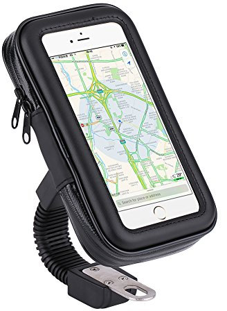 Für Forza 125 Handyhalter--Wasserdicht Handyhalterung Motorrad Wasserdichte Smartphone Tasche Motorrad Halterung 360°Drehbar Wasserdichte Motorrad Motorrad Mount Halter Telefon Fall Tasche Xl-Größe