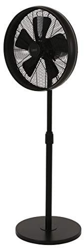 LUCCI AIR Standventilator BREEZE in Schwarz, höhenverstellbar bis 150 cm, Ventilatordurchmesser 41 cm aus Stahl mit ABS Flügeln, 3 Geschwindigkeitsstufen (Schwarz)