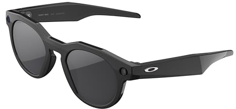 Oakley Meta HSTN, Black | Smart AI Glasses for Men, Women — Performance for Sports, Athletes — Camera, Audio, Video — 8 Hour Battery — 3K HD Resolution — Prizm™ Polarized Lenses