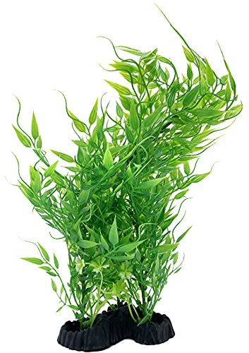 Mascot Pets Plante artificielle en plastique vert de 30 cm pour aquarium, décoration de verdure aquatique