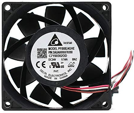 N+A DELTA PFB0824GHE 8038 24V 0.54A 4-wire PWM gale volume cooling fan