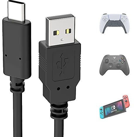 Mellbree USB C Charging Cable for Xbox Elite Controller, 2M Fast Charger USB Type C Charger Cord Compatible with PS5 Controller, Xbox Series X/S, Nintendo Switch, Switch Lite