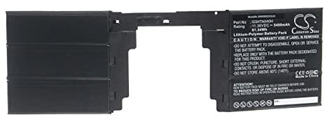 vhbw Akku kompatibel mit Microsoft Surface Book 2nd 15 1793 Keyboard kabellose Tastatur (5400mAh, 11.36V, Li-Polymer)