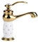 Raguso Wasserhahn aus Massivem Messing Mischbatterie Kalt /Warmwasserhahn für Waschbecken Toilette Schlafzimmer Moderner Einzelgriff mit Diamant(Gold)
