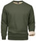 MAGCOMSEN Herren Crewneck Sweatshirt Warm Fleece Sport Pullover Männer Basic Longsleeve Shirt Freizeit Winter Langarmshirt mit Rundhalsausschnitt Casual Trainings Tshirt Armeegrün XXL