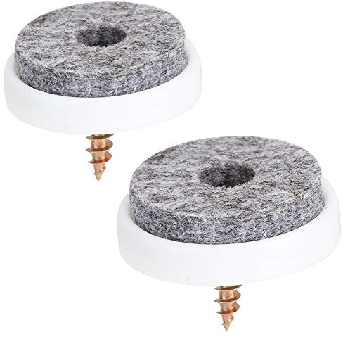 50 Tamponi in Feltro Chiodati, Tappetini Rotondi Antiscivolo per Mobili, Imbottiture per Sedie in Feltro per Piedini per Tavoli, Pavimenti in Piastrelle, Cassetti per Guardaroba(22mm)