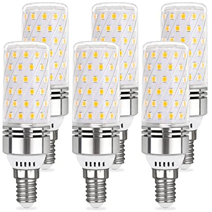 E14 LED 12W Neutralweiß 4000K, 1450LM, Ersetzt E14 100W, Maiskolben LED E14 Neutralweiß für Deckenlampe, Nicht Dimmbar, 6er-Pack