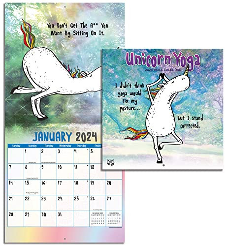 TURNER LICENSING Einhorn Yoga 2024 Mini Wandkalender (24998950060)
