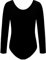 Shaposh Fashion® Girls Nylon Stretch Leotards Kids School PE Ballet Dance Gymnastics Long Sleeves Bodysuit Top (Black, 13 Years)