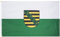 MUWO Flagge 16 deutsche Bundesländer + Mallorca 90 x 150 cm, doppelseitige Gartenflagge, wetterbeständige Fanflagge, Polyester Länderflagge Deutschland, mit Metallösen. (Sachsen)