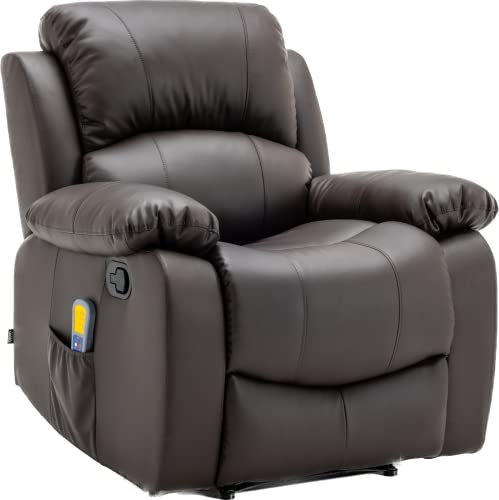 Astan Hogar Sillón Relax con Reclinación Manual (Sistema Pared Cero), Masaje Y Termoterapia, Modelo Ramón AH-AR30910CH