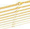 hoplo holzenplotz Panzerkette Halskette 585-14 Karat Gold Auswahl, Länge:40, Kette_Breite:1.1 mm