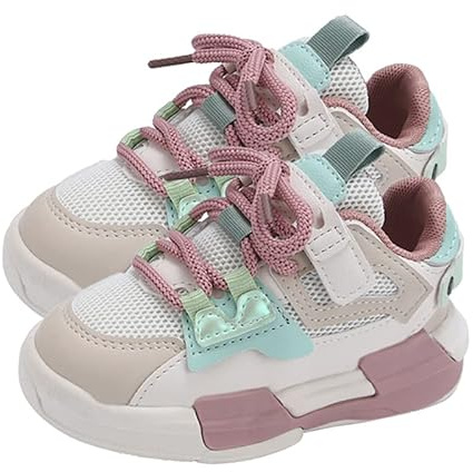 TOPINCN Scarpe Sportive per Bambini, Sneakers per Bambini Scarpe da Corsa per Bambini Scarpe da Ginnastica Atletiche Traspiranti Leggere Chiusure Ad Anello Scarpe Casual per Bambini