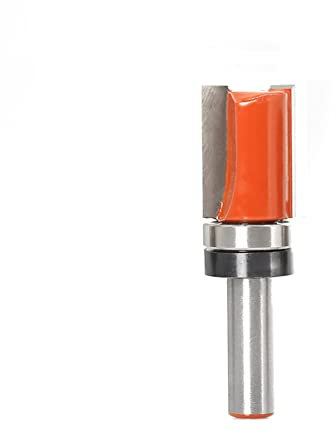 Sinoprotools Flush Trim Router Bits 1/4 Inch Shank,Cut Dia:1/2 Cutting Length: 1.Top Bearing Template Trimming Router Bits, Woodworking Milling Tool