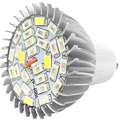 Eujgoov 28W Bombilla Led Grow, GU10 Grow Light Bulb Light Growing Lamp Bulb para Planta de Flores 85V-265V