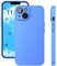 ELEVAVIDA Handyhülle für iPhone 14 hellblau matt mit Kameraschutz - stoßfeste, Kratzfeste Schutzhülle für Apple iPhone 14 Slim case - Anti-Fingerabdruck