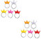 FOMIYES 10 Stk Led-stirnband Geführte Krone Tiara Prinzessin Leuchtender Kopfschmuck Funkelndes Stirnband Zum Geburtstag Leuchtendes Kronen-stirnband Leuchtende Krone Pop Beleuchtung Kind