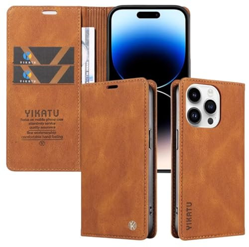 GoodcAcy Case For iphone SE 2020/2022 High-grade Leather Flip Wallet Phone Case Cover for iphone SE 2020/2022 Case brown