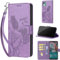 TOMYOU Coque pour Nokia C12 / C12 Plus / C12 Pro Étui, avec [Fentes pour Cartes] [Magnétique] Antichoc Cuir Portefeuille Etui Compatible Nokia C12 / C12 Plus / C12 Pro Violet