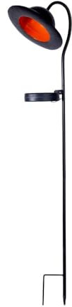 Näve Steckleuchte Solarleuchte Gartenlampe Erdspieß IP44 Akku schwarz LED H 86 cm
