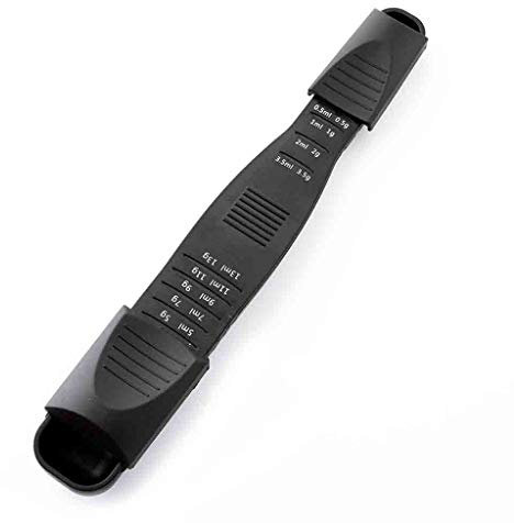MONOJLY Cuchara medidora ajustable de doble extremo, cucharadita de gramo mililitro para cocina