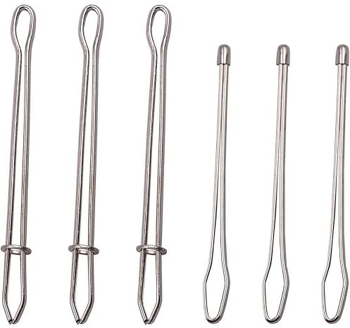 6 Pièces Enfile Aiguilles Cordon, Enfile Aiguilles Ruban, Clips Enfil Aiguilles pour Enfiler des Cordons, pour Ruban, Ceinture Élastique, Bande Caoutchouc