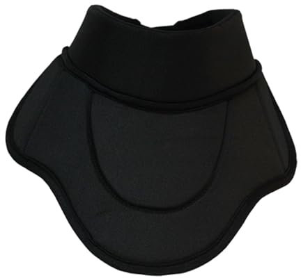 Dickly Hockey-Nackenschutz, schnittfester Nackenschutz, Schutzausrüstung, Eishockey-Nackenschutz, Halsschutz für Erwachsene, Sport, Ringette, 42–52 cm