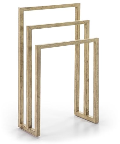 TOALLERO 55X27X93 MADERA BLANCO VELADO