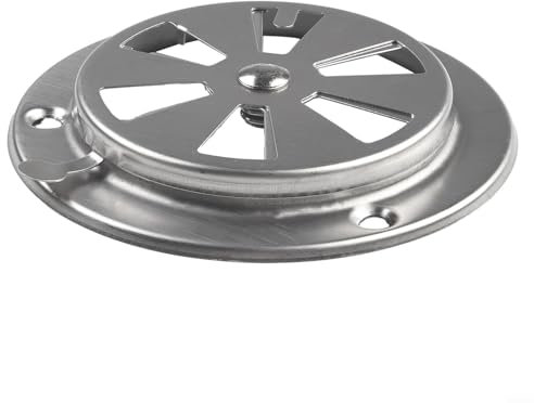 Rejilla de ventilación ajustable de acero inoxidable para secadora de aire de 95 mm, piezas de repuesto para parrilla de barbacoa, amortiguador de ventilación de escape ajustable en acero inoxidable