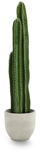 Maia Shop Plantas Artificiales Decorativas - Cactus Aritificial 100 cm, Plantas Artificiales Realistas, Decoración Hogar, Decoración Interior y Exterior