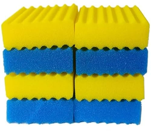 CBF-350B Teichfilter Schwämme – Dual-Dichte Teichfilter Schaum Pads für CBF-350B Filterbox, Biologische Teichfilter Medien für Druckfilter, Einfache Reinigung der Teichfilterschwämme für Fischteiche
