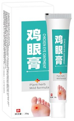 Anti-Hornhaut Creme Hühneraugencreme Anti Hühneraugen Salbe Hühneraugenentfernungssalbe Hühneraugen Entferner Hornhautentferner Fußgel Gegen Schwielen und Hühneraugen für Frauen & Männer 20g