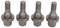 NUOSDEX Compatibile con Peugeot per 207 2006 2007 2008 2009 2010 2011 2012 2013 2014 2015 2016 Bulloni Esagonali da 17 Mm Bulloni Dadi Bulloni Dadi Ruota 003549817 Auto Ruota Bulloni