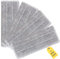 FLOORINGTON reusable microfiber mop pads (pack of 4) are designed for 12 x 33cm Flat mop & bucket system. These durable, washable, effective, eco-friendly cleaning for all floor types (Grey 4 Pads)