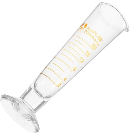 NOLITOY Vaso Medidor Triangular de Vidrio con Escala Precisa Resistente Químicos y Altas Temperaturas para Laboratorio y Cocina Medición Exacta para Líquidos y Solventes