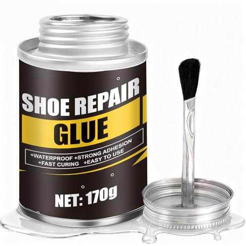 NoxGule Pegamento Zapatos, Pegamento para Zapatos, Pegamento Suela Zapatos | Impermeable y de Fuerte Adherencia, Adecuado para Reparar Suelas de Zapatos, Tacones y Cuero, Cola Zapatero Profesional, 170g