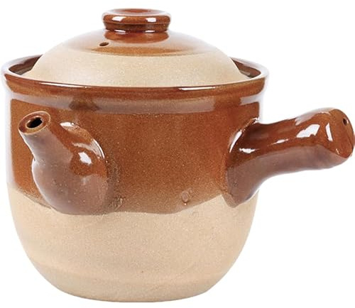 FOMIYES Traditional Chinese Medicine with Lid for Boiling Medicine and Stews Cooker Pottery Clay Cooking Pot Anti-hot Feature 1.5l Capacity in Kitchen
