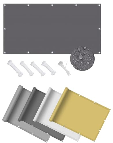 DSRDRFG Toldo Vela de Sombra Impermeable 3x7M Toldo Vela de Sombra Rectangular Exterior, Protección Rayos UV Resistente al Desgarro para Pergola, Jardín, Terrazas, Balcón, Antracita