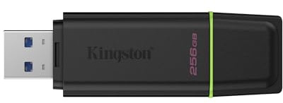 Kingston Datatraveler Exodia Dtxg2/256Gb Usb Flash Drive, 256Gb, Usb 3.2 Gen 1, Green/Black, Snap-On Cap Design