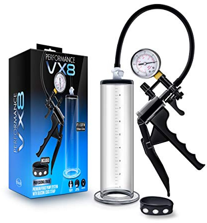 Blush Performance Vx8 Premium Penis Pump Transparent One Size, 331385, Einheitsgröße