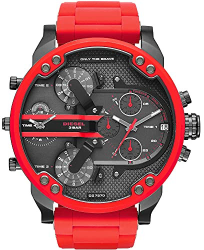 Diesel Men's Chronograph Quartz Watch with Silicone Strap DZ7370