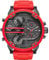 Diesel Herren Analog Quarz Uhr mit Silikon Armband DZ7370