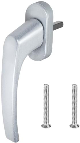 Premium Aluminium Fenstergriff Victory - Kunststoff Sockel, Farbe:Silber F1, Stiftlänge:45mm