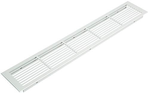 Solmer LTD Kitchen Bedroom Vent Grill Air Grate Plinth Worktop Heat 500 x 86 mm (White)
