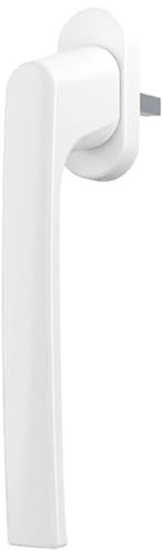 Premium Aluminium Fenstergriff für Kipp- und Schiebetüren, Farbe:Weiß RAL 9016, Stiftlänge:45mm