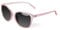 Face Shadow Cat Eye Sunglasses for Women Polarized Fashion Metal Decoration Ultralight UV400 Protection Pink