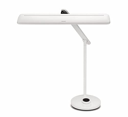 Philips LED VDTMate Schreibtischleuchte (14 W), dimmbare Tischleuchte mit EyeComfort, energiesparende LED Beleuchtung, weiß