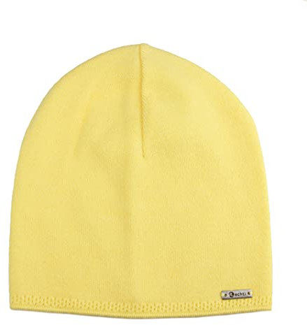Ever Bloom Klassiche Strickmütze für Damen Herren, Warm und Weich, Unisex Slouch Beanie Mütze leicht für Herbst und Winter, Mütze Farben:Hell Gelb