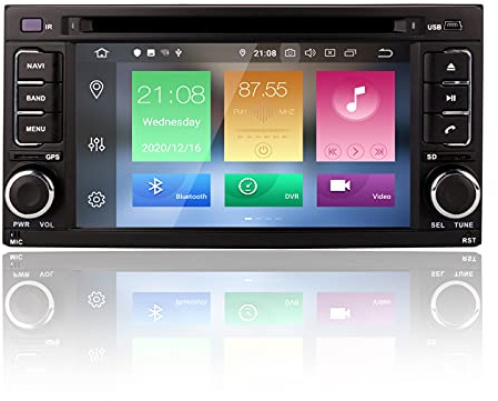MOOKAKA Android 10 Autoradio 2 din GPS Navigation für Subaru Forester Impreza 2008-2013 Autoradio Multimedia Player mit Wireless Carplay Bluetooth WiFi DSP DVD 7 Zoll Head Unit (PX5 8 Core 4+64GB)